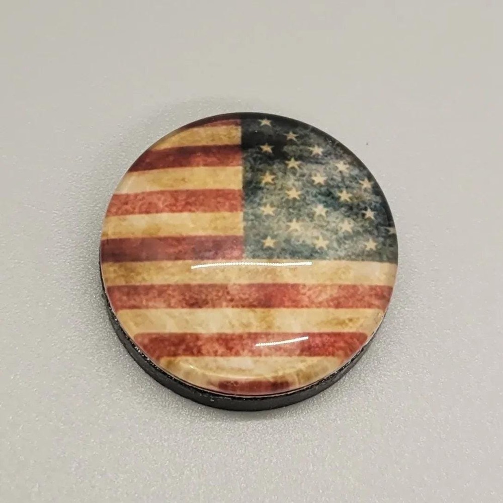 American Flag Magnet, 1 Inch Round Heavy Duty Strong Magnetic Badge - Picture 1 of 1